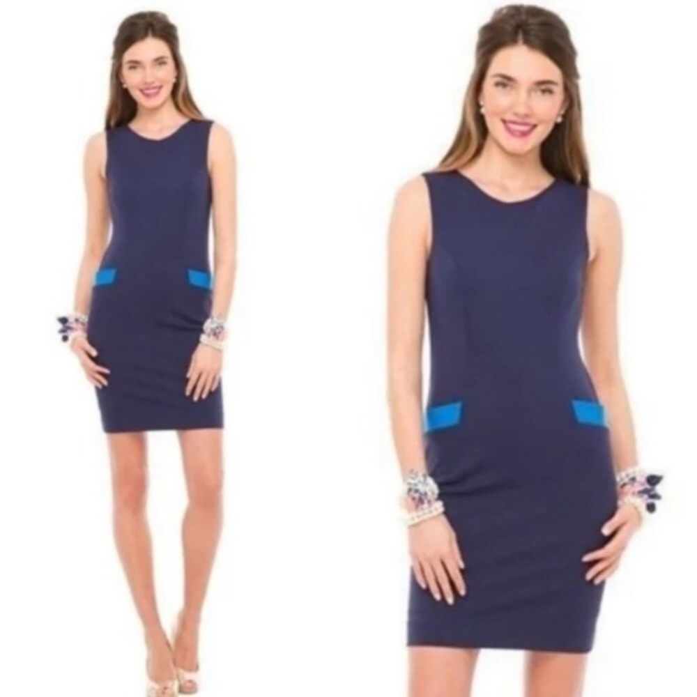 LILLY PULITZER Color block Sleeveless Mini Dress